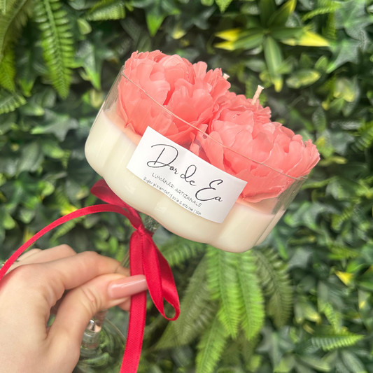 Lumanare parfumata artizanala | Bujor