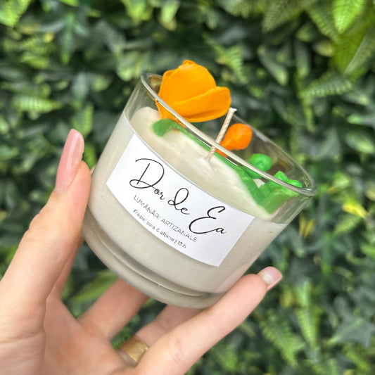 Lumanare parfumata artizanala | Frezie