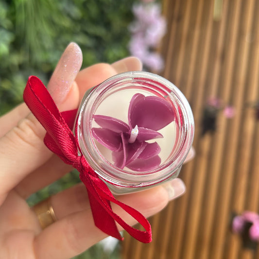 Lumanare parfumata artizanala | Mini Liliac